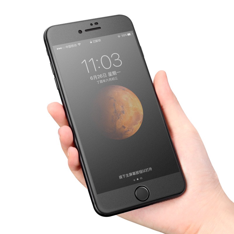 Kính cường lực mờ 9H che toàn phần cho IPhone X 7 8 6 6s Plus XS MAX XR X 11 Pro max