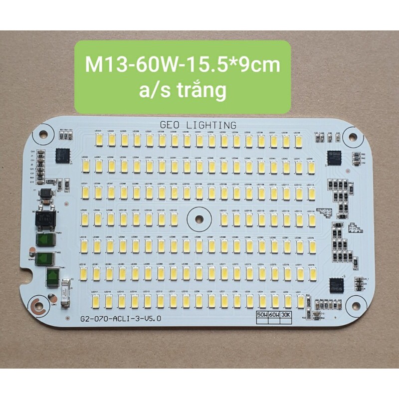 Bảng mạch đèn led thông minh 60w-220v siêu tiết kiệm điện