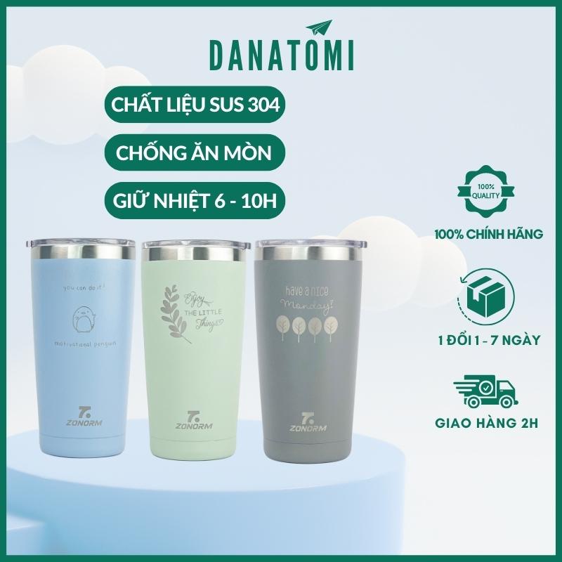 Ly Giữ Nhiệt Zonorm 600ml, Bình Nước Giữ Nhiệt Inox 304 Cao Cấp