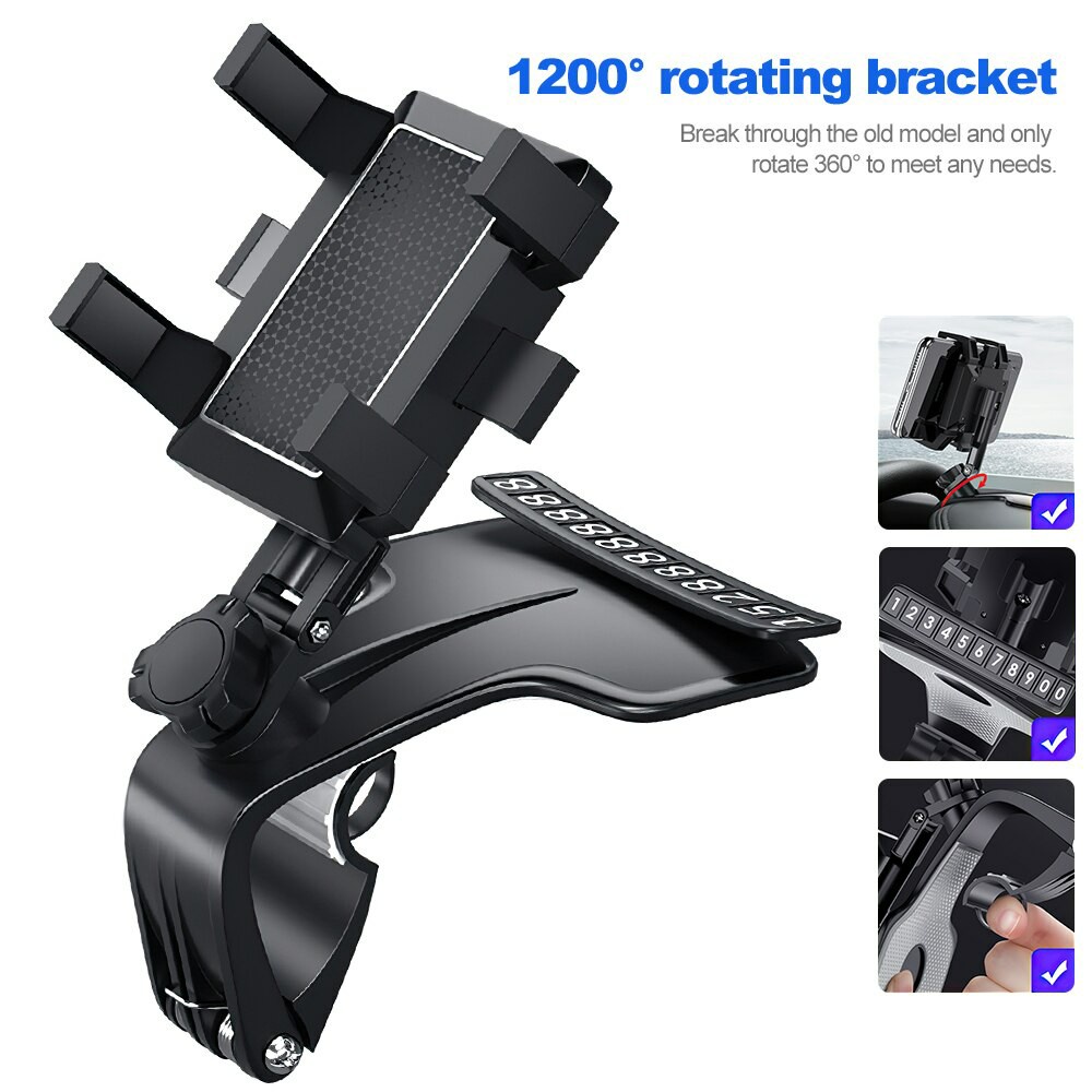 Giá Đỡ Điện Thoại Xoay 360 Độ 1200 Độ Cho Xe Hơi