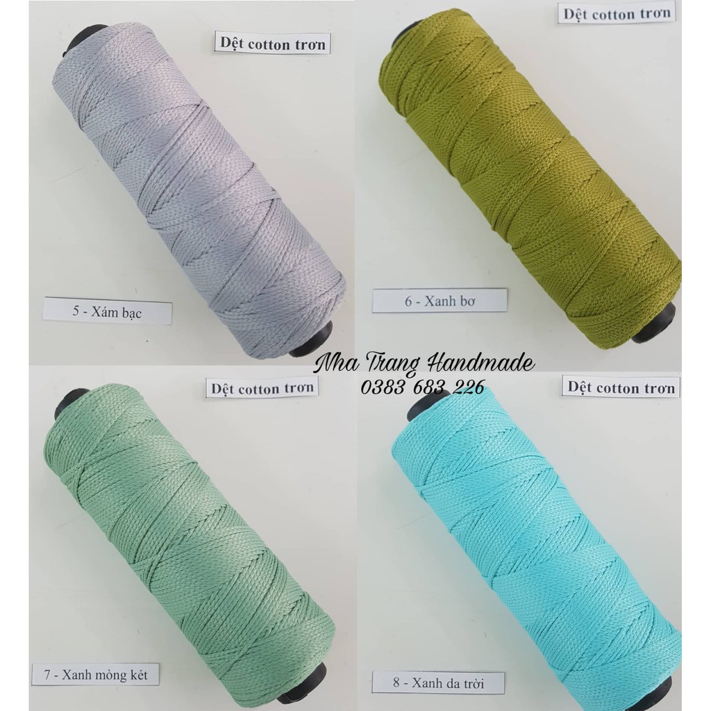 Sợi dệt cotton trơn (Bảng màu 1)