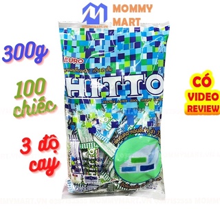 Kẹo Hitto Bạc hà 3 cấp độ the mát gói 300g 100 chiếc nhập khẩu Thái Lan phân phối bởi Mommy Mart
