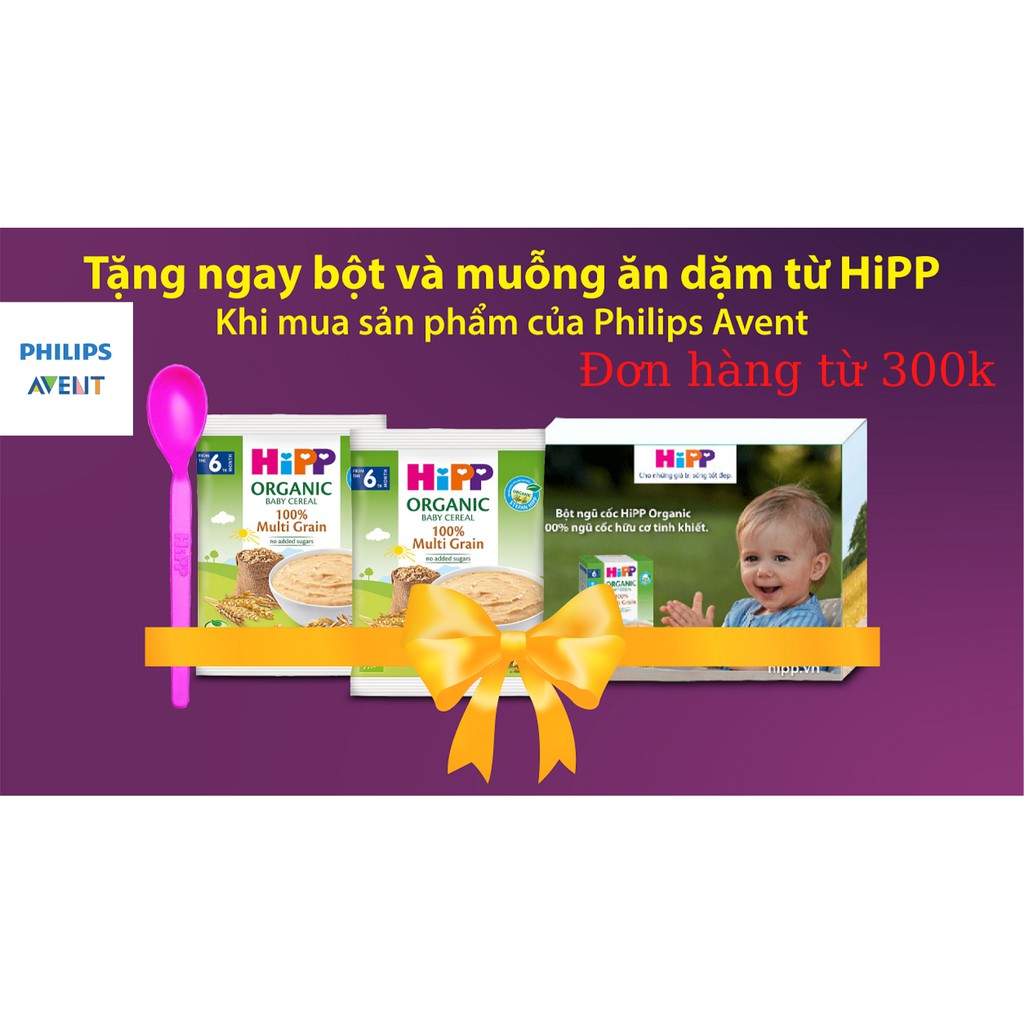 Bình Sữa Philips Avent Natural 60/125/260/330ml Cổ Rộng Chống Đầy Hơi Và Chống Sặc 100% Chính Hãng