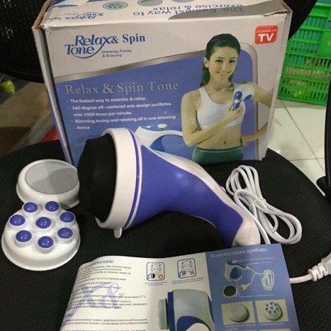 Máy massage Relax &amp; Spin Tone giúp giảm đau nhức toàn thân hiệu quả - Hàng chính hãng