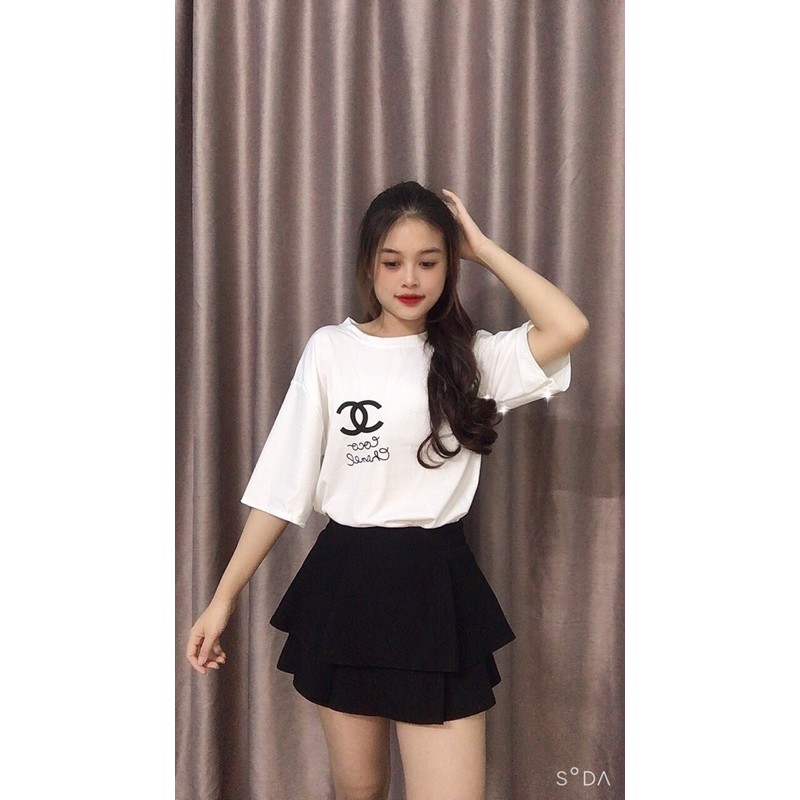[ Rẻ Vô Địch ] Áo thun tay lỡ sale lộn xộn trên live