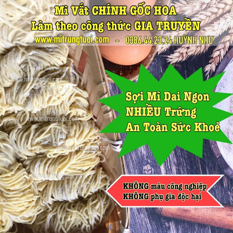 combo 20 vắt Mỳ Trứng Tươi-Mỳ Tàu CHÍNH GỐC - loại Thượng hạng - NHẬN GIAO HÀNG GẤP TẠI TPHCM