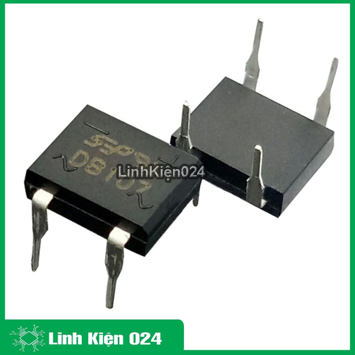 Diode cầu 1A DB107 chân cắm chân dán