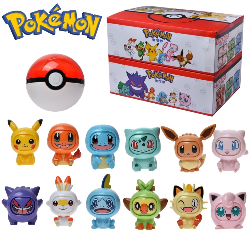 Set 4 Mô Hình Pokemon Đồ Chơi Dễ Thương Cho Bé