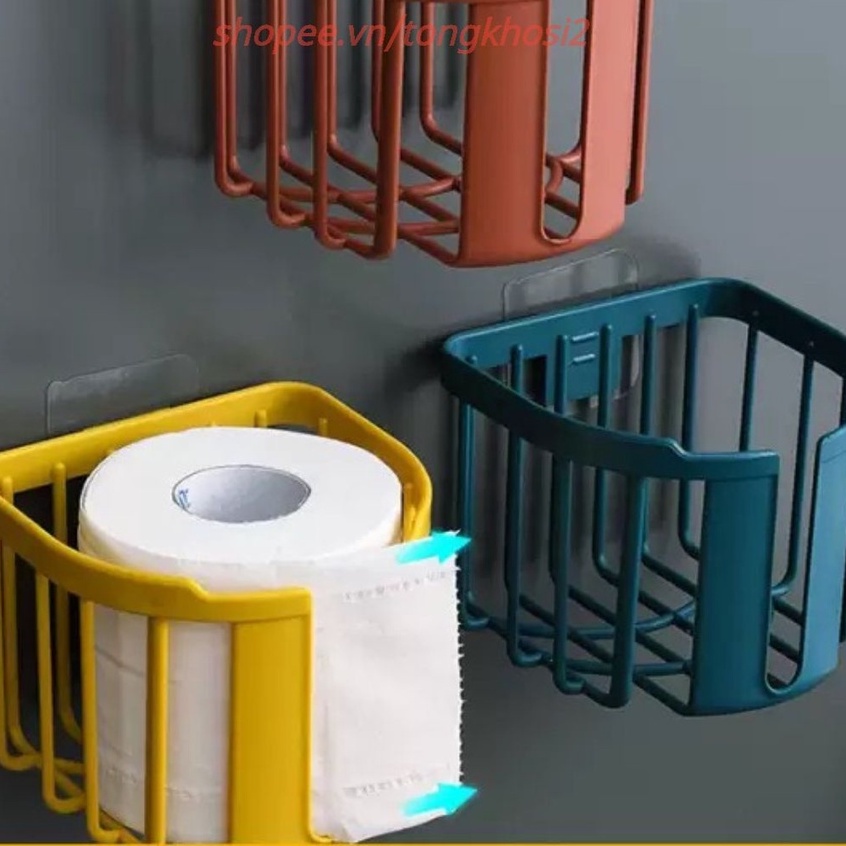 (Bán Buôn Sỉ) Giỏ đựng đồ đa năng giấy vệ sinh dán tường T2