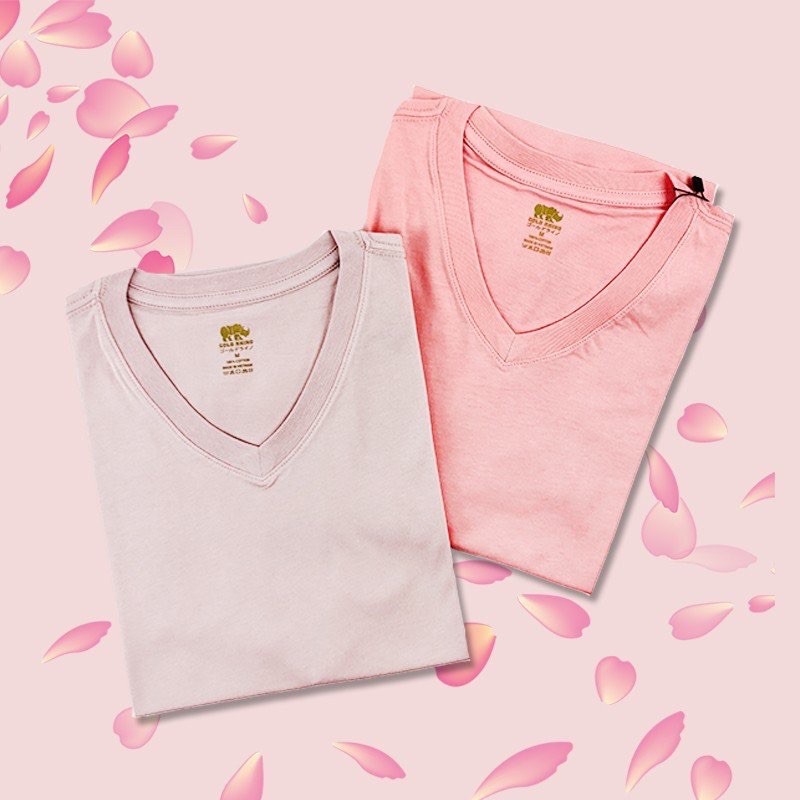 Áo thun 100% Cotton Made in Vietnam, Cổ TIM NHIỀU MÀU, 100% Cotton Sang Mịn thoáng khí, thấm hút mồ hồi
