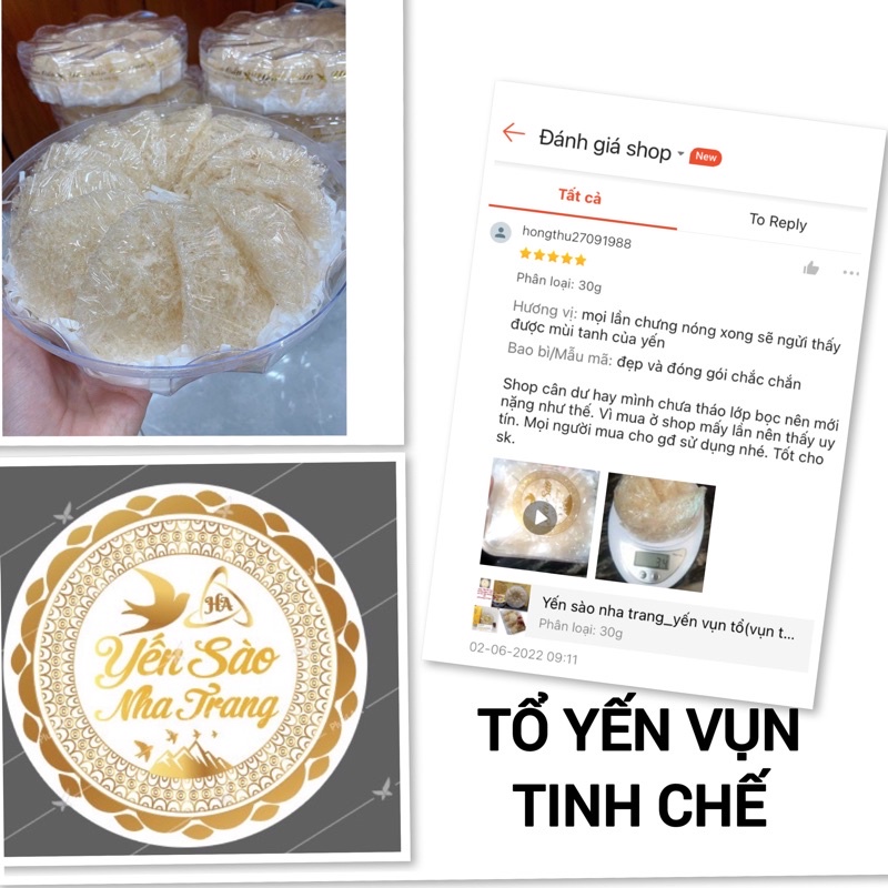 Combo 100g yến vụn tổ +🎁_yến sào nha trang tổ yến loại 1