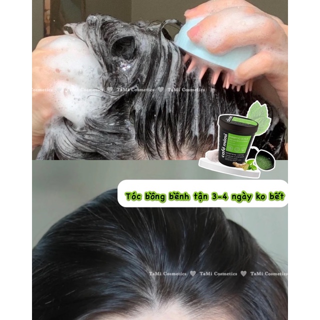 Tẩy Da Chết Da Đầu & Ủ Tóc Cafe MiMi làm sạch da đầu, giảm dầu bết, dưỡng tóc