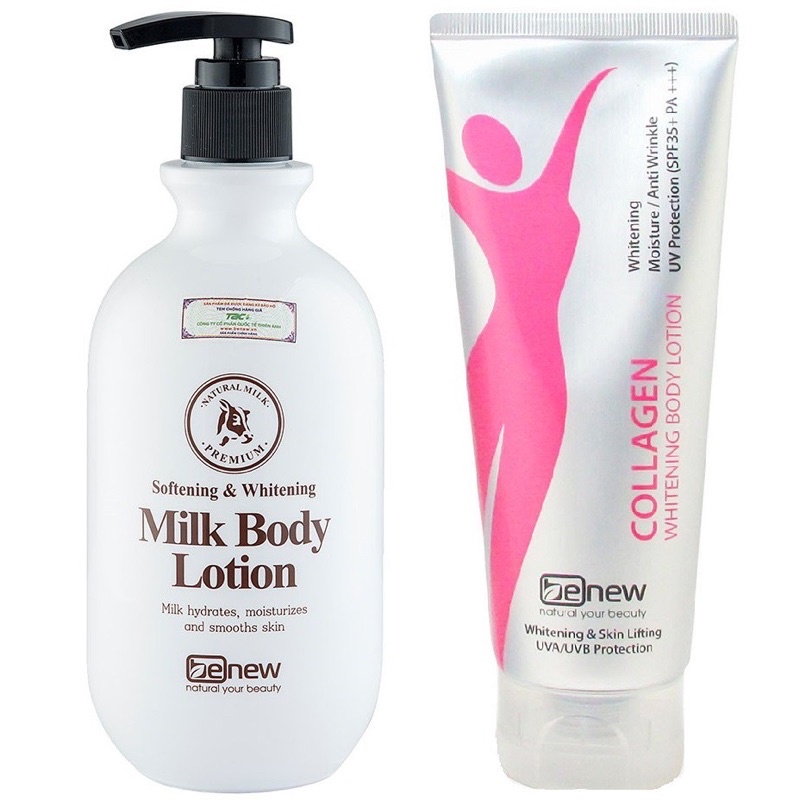 Dưỡng Thể Trắng Da Nâng Tone Tức Thì Benew Collagen Whitening Body Lotion 200ml