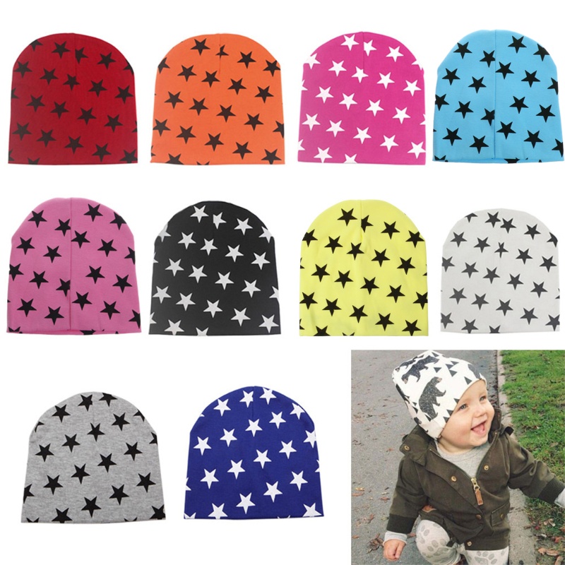 Mũ Beanie Đan Len Thời Trang Giữ Ấm Mùa Đông Cho Bé Trai / Gái