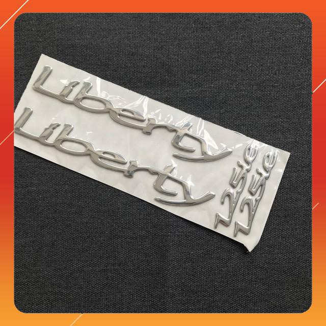 BỘ TEM CHỮ LOGO MẪU ZIN CHO LIBERTY 125ie HÀNG SIÊU BỀN