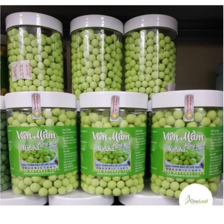 Viên mầm hồng sâm matcha tăng size vòng 1 hộp 500g