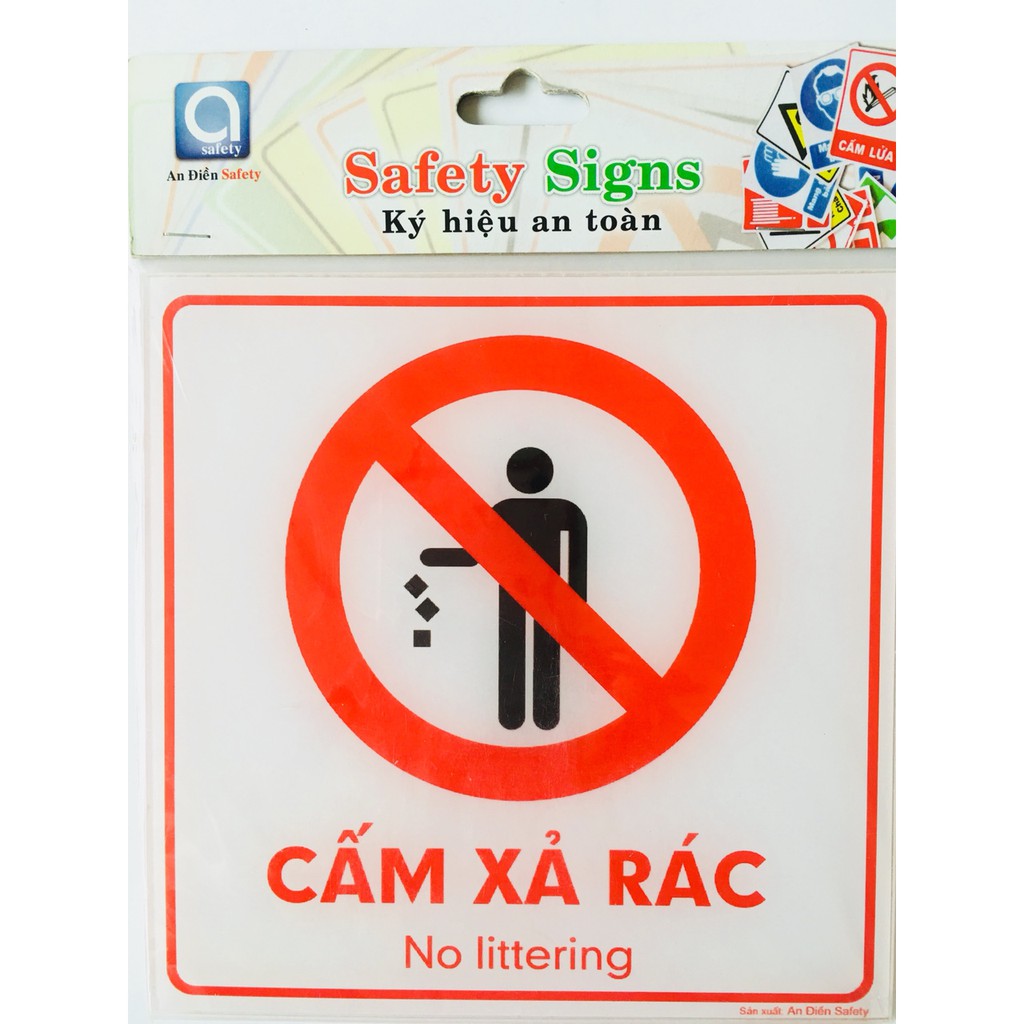 BIỂN BÁO - CẤM XẢ RÁC