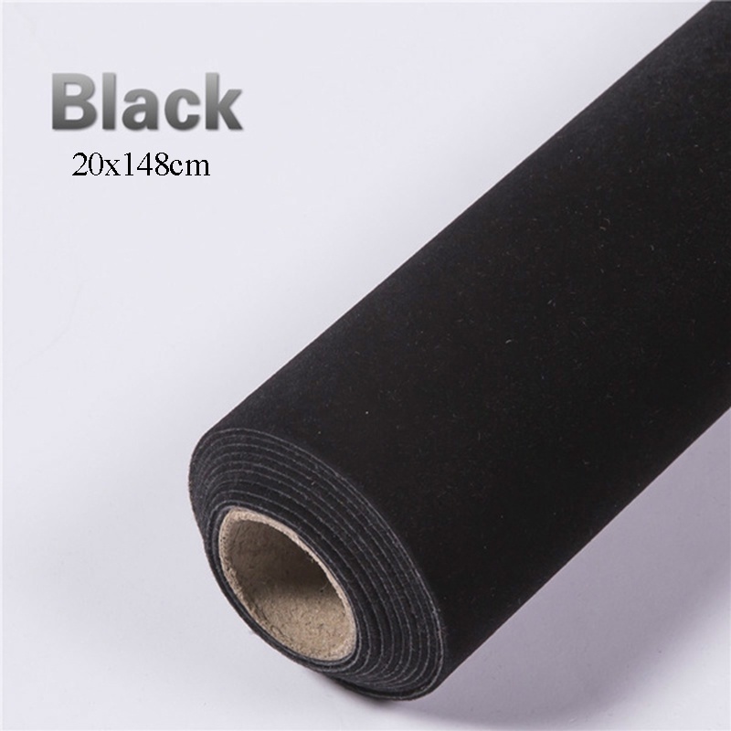 Miếng Dán Vải Nhung Flannel 20x148cm Tự Dính Trang Trí Nội Thất Xe Hơi