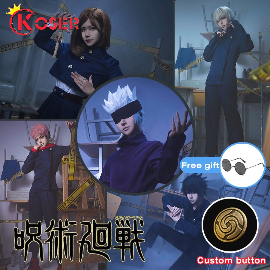 [COSER KING store] Jujutsu Kaisen Cosplay Costume Yuji Itadori Ryomen Sukuna Mahito Fushiguro Kugisaki Nobara Gojo Satoru Cartoon Anime