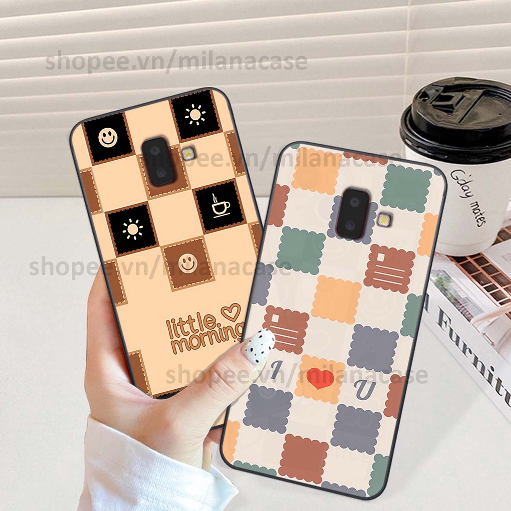 Ốp Samsung J6 2018 / J6 Plus / J6+ caro họa tiết nhiều màu sắc siêu đẹp thời trang cá tính