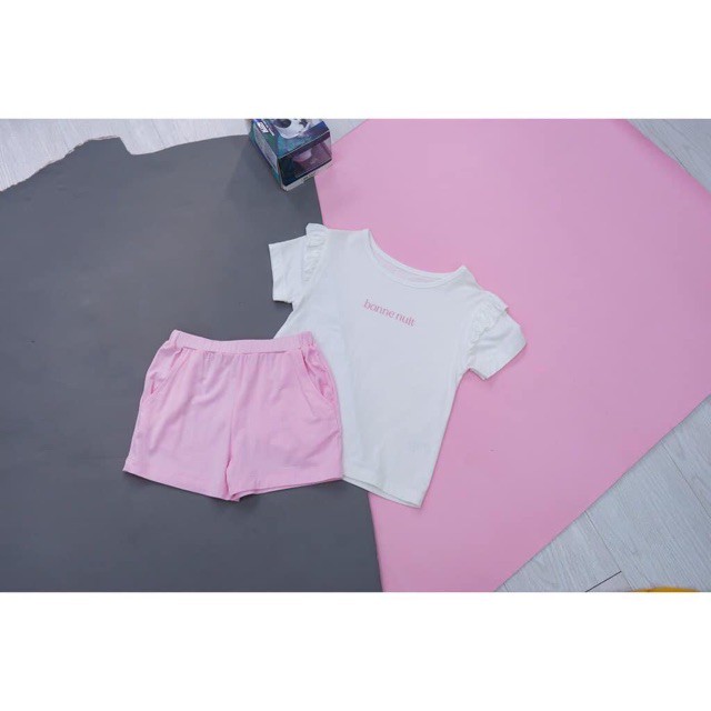 Bộ Cộc Girls/ Váy dài màu trắng cổ Polo xếp ly Nous Từ 2-3 Tuổi Đến 5-6 Tuổi