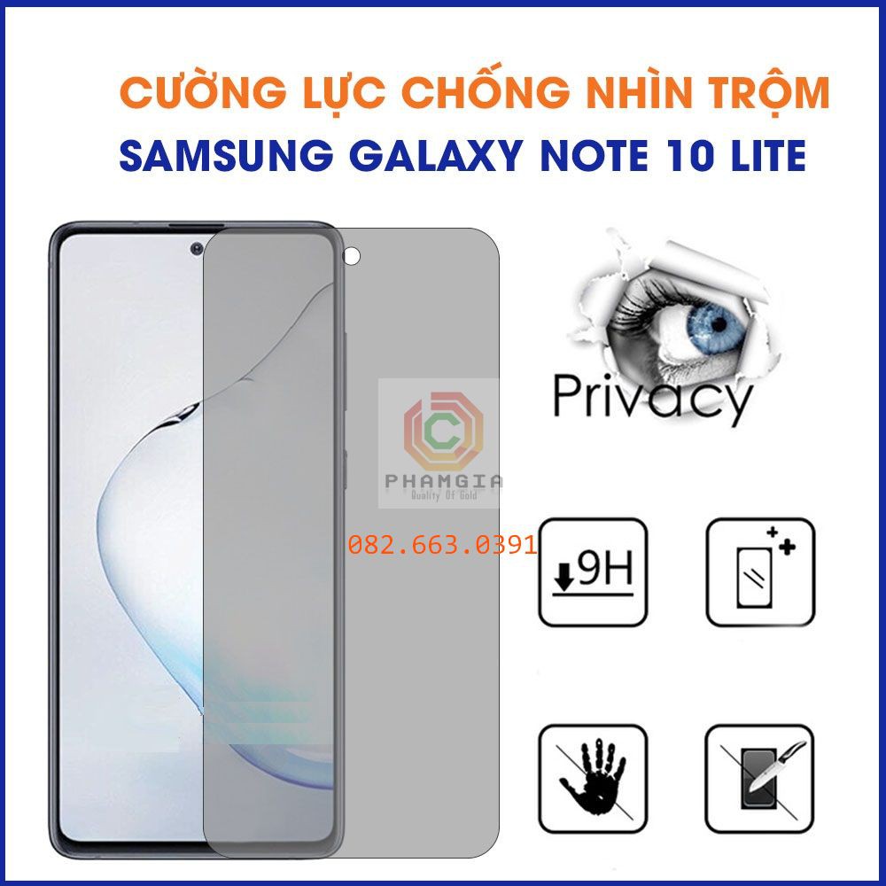 Dán cường lực dẻo nano chống nhìn trộm Samsung note 10 lite dẻo nano chống vỡ