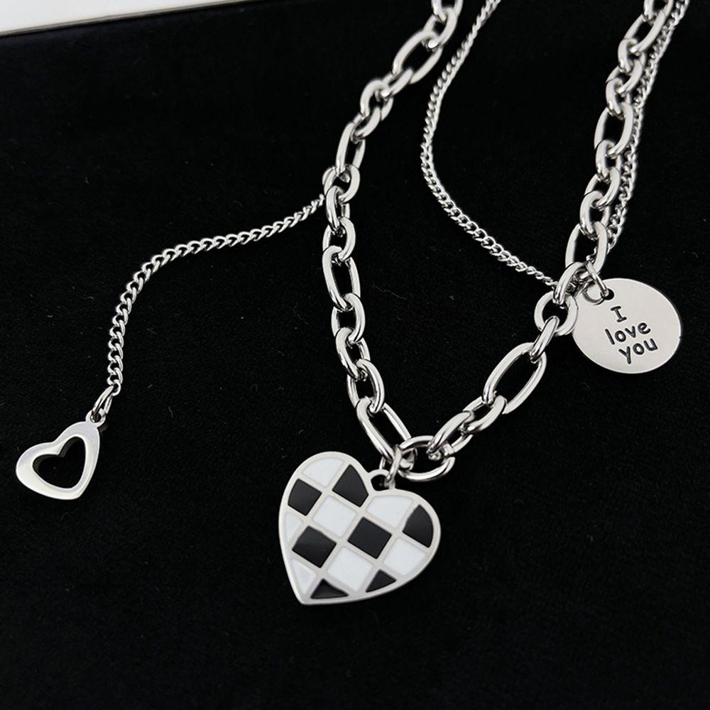 AROMA Vòng Cổ Choker Họa Tiết Chữ I Love You Phong Cách Hip Hop Thời Trang Cho Nữ