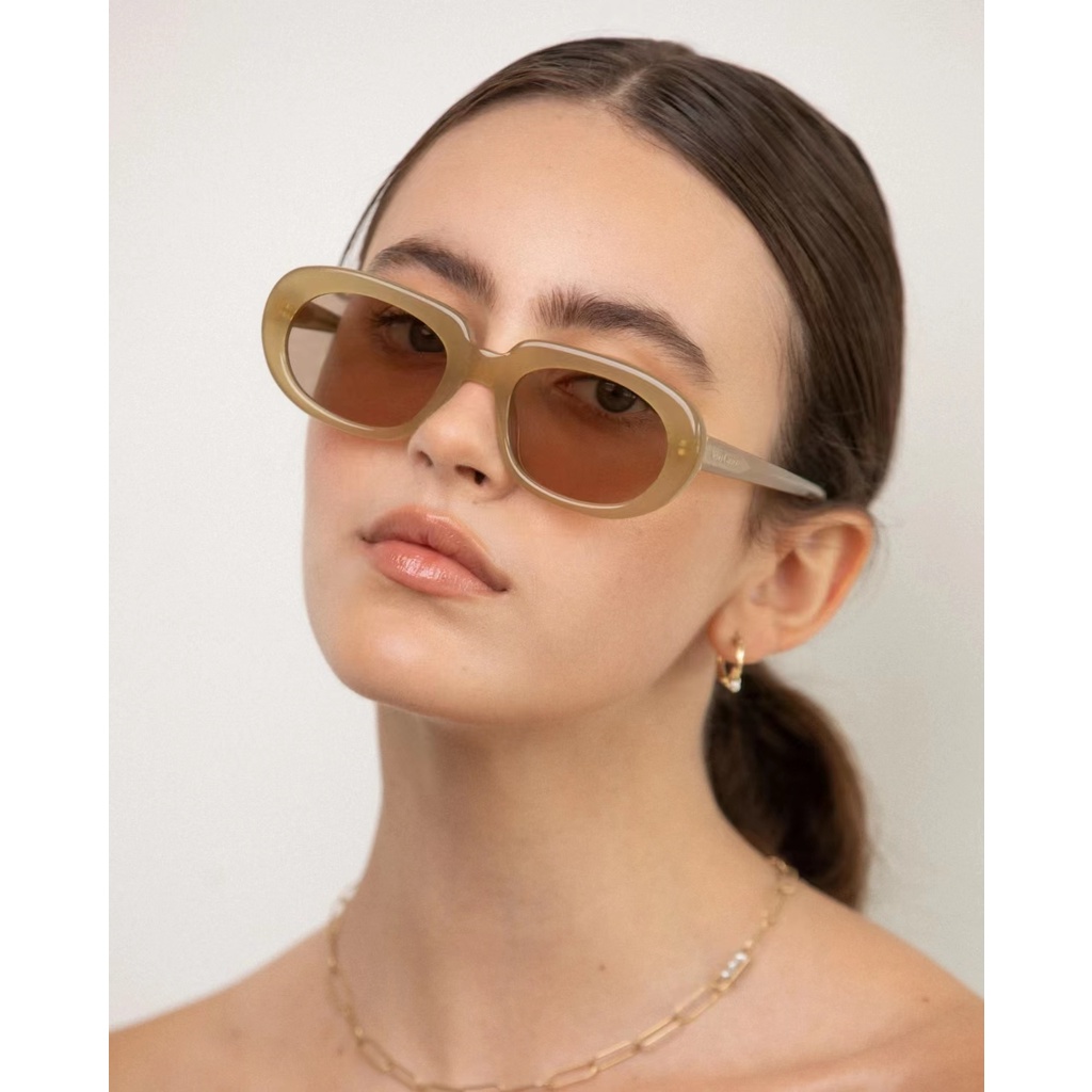 Kính Mát Gọng Oval Nhỏ Phong Cách Retro Thời Trang Cho Nam