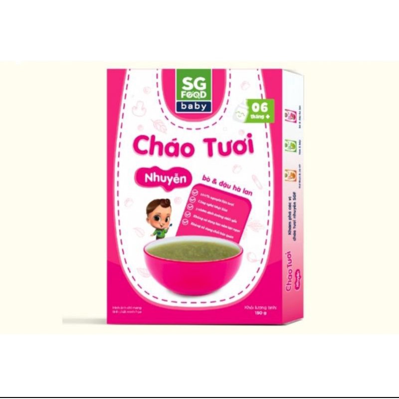 CHÁO TƯƠI NHUYỄN DÀNH CHO BÉ TỪ 6 THÁNG +