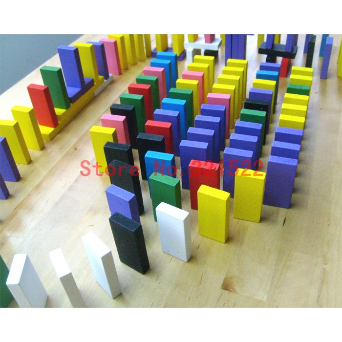 Domino gỗ nhiều màu sắc - 120 chi tiết