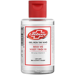 Gel Rửa Tay Khô Sạch Siêu Nhanh Lifebuoy Bảo Vệ Vượt Trội 10 (Chai Nắp) 100ml