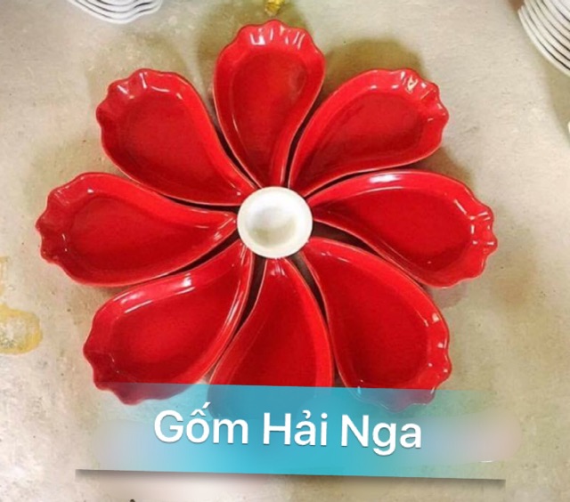 Bộ đĩa hình bông hoa 8 cánh - [ Sỉ Lẻ ]