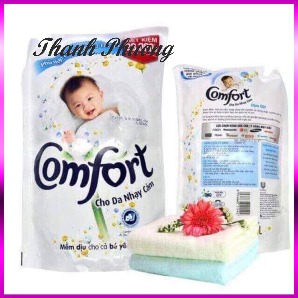 [ Sale99a ] Nước xả vải Comfort đậm đặc cho da nhạy cảm dạng túi 1.6L sln