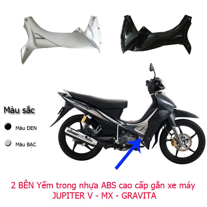 Yếm trong 2 BÊN  xe  JUPITER V + Jupiter MX + Jupiter Gravita