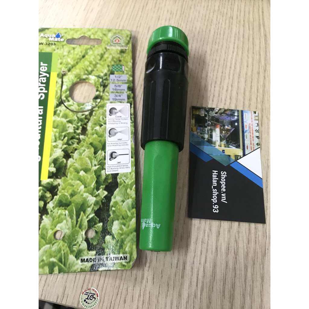 Vòi xịt tưới cây tự động tăng áp AQUA MATE W-3203 xuất xứ Đài Loan