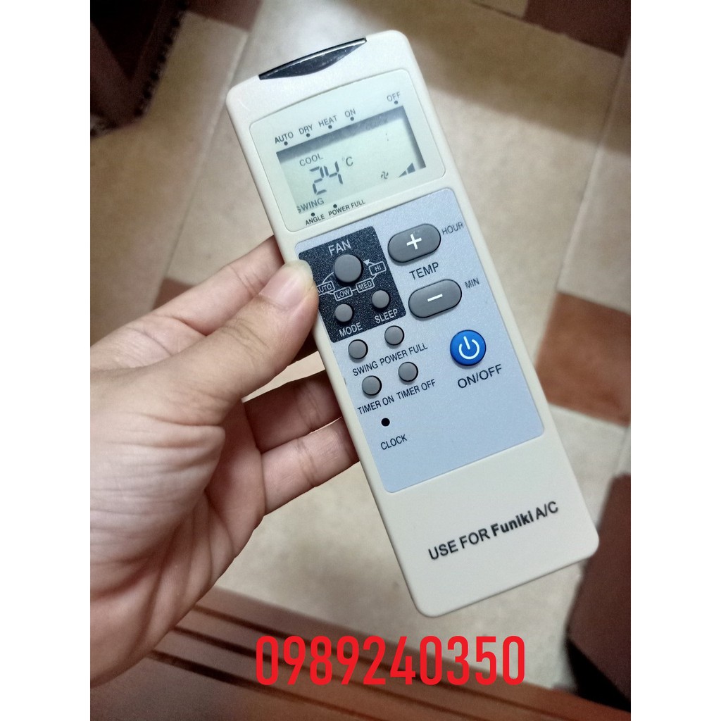 Điều khiển remote điều hòa máy lạnh Funiki