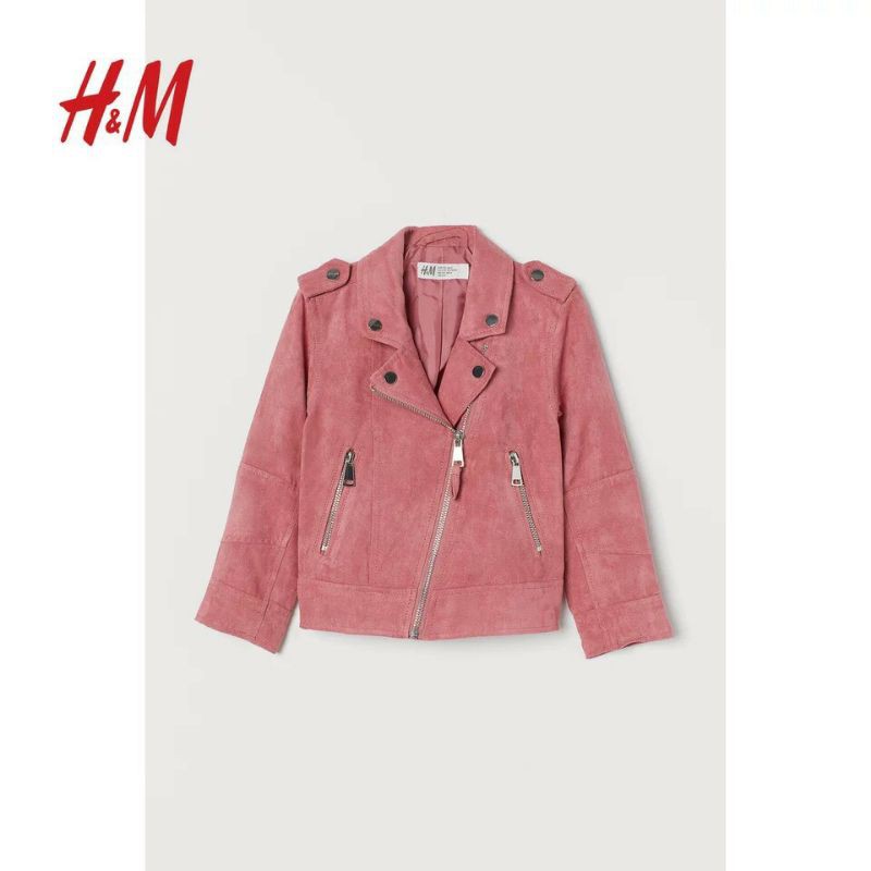 Áo khoác da lộn H.M dư xịn cho bé gái/ mẹ mặc đôi size 2-14y+