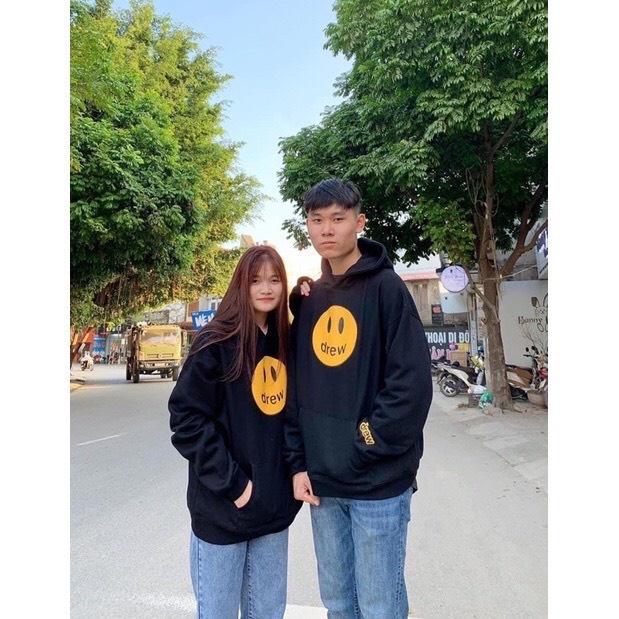 [ giá sỉ ]   Áo Hoodie mặt cười DREW Áo nam nữ Chất nỉ cottong dày đẹp phong cách Unisex
