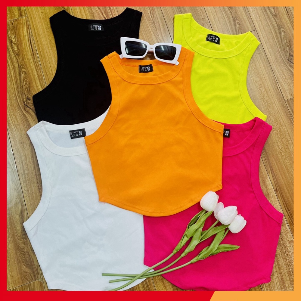 Áo sát nách nữ croptop thun kiểu cổ cao áo balo nữ ngắn đẹp xinh giá rẻ đủ màu xách nách tăm mặc nhà đi chơi dáng ôm