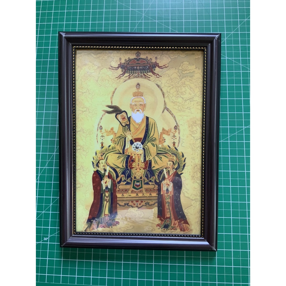 Tranh Thái Thượng Lão Quân gồm khung 26x35cm y ảnh
