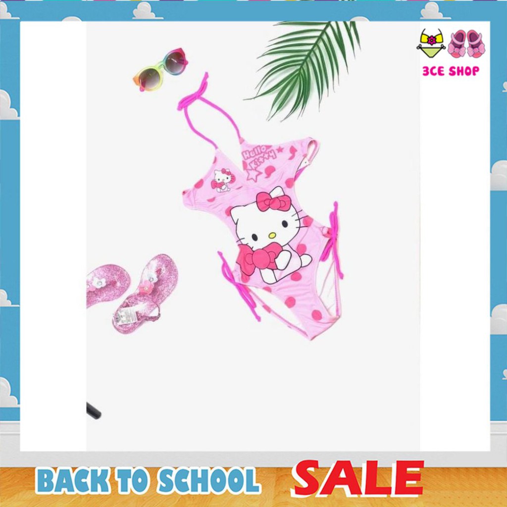 FREESHIP_ Hàng QCCC_Bikini hình hello Kitty hồng dễ thương cho be gái