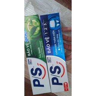 Kem đánh răng PS Bảo vệ 3 tác động trà xanh/ kem chăm sóc toàn diện 123