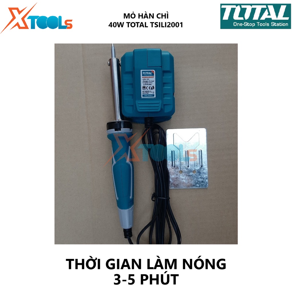 Mỏ hàn dùng pin Total TSILI2001 mỏ hàn thiết dùng pin 20V, kết nối bảng mạch, bo mạch điện tử [XSAFE][XTOOL]