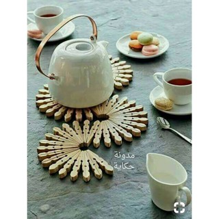 Kẹp gỗ trơn - (Size 3,5cm x 0,7cm) - Set 50 chiếc kèm dây