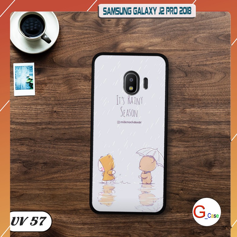 Ốp điện thoại Samsung Galaxy J2 Pro 2018 - lưng nhám viền dẻo