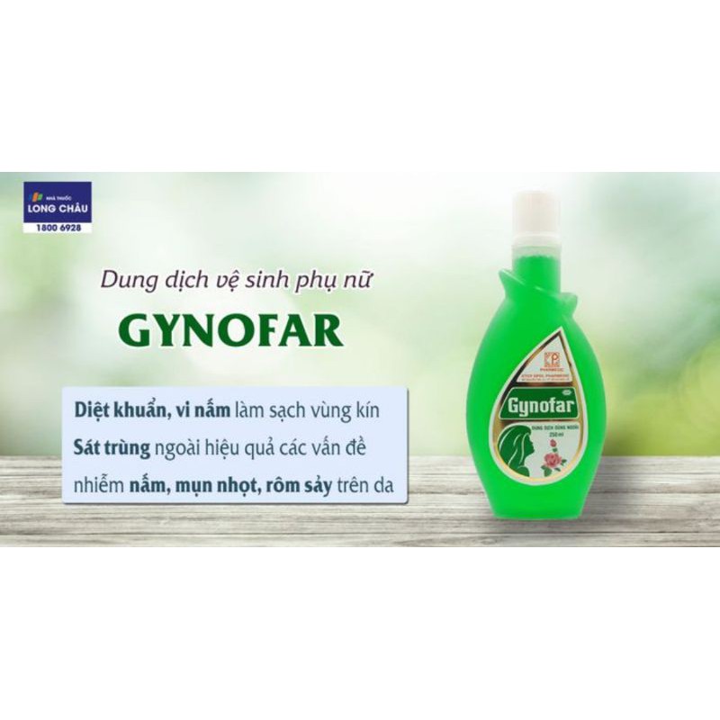 Dung dịch vệ sinh phụ nữ Gynofar 250ml