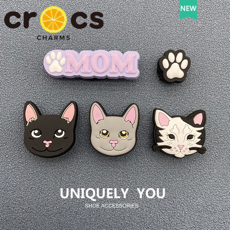 Khóa Cài Giày crocs Hình Mèo Dễ Thương DIY