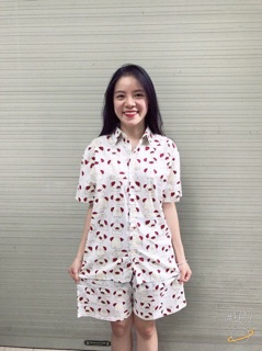 Áo sơ mi hoa quả siêu hot
