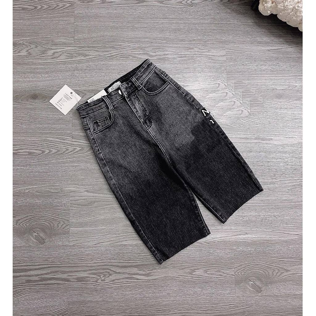 QUẦN JEANS NGỐ SKINNY GIÃN LỬNG NỮ LOANG MÀU XÁM LAI TUA CO GIÃN TÔN DÁNG VẢI MỀM MỊN CAO CẤP NITIQC