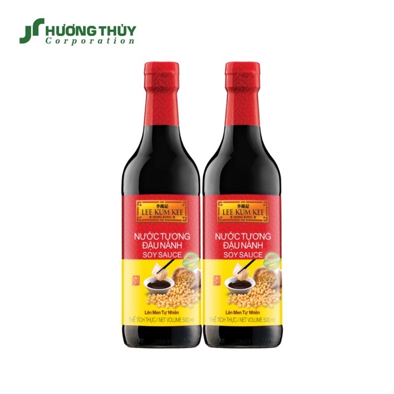 Nước tương đậu nành Lee Kum Kee - Lee Kum Kee Soy Sauce 500ml (Chai thủy tinh)